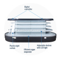 Porta de vidro dianteira semi-altura Multi-deck Exibir geladeira